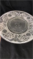 16” glass serving plate