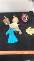Vintage doll heads with Barbie cloths
