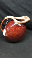 Vintage hull brown drip pottery pitcher