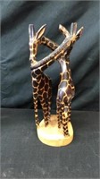 12”wooden Giraffe statue