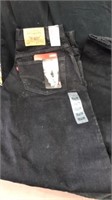 New 36x38 Levi black jeans