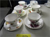 Lot (6) England Cup & Saucer Sets EXC "b"