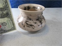 Horsehair 3.5"x5" SouthWest Pottery Vase Widetop