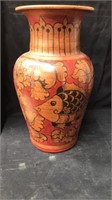 16” clay vase
