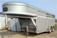 2002 CornPro 24' steel, gooseneck horse trailer