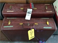 (2) vintage suitcases