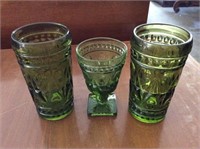 Vintage green glasses