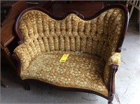 Victorian style two seat sofa
