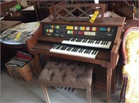 LOWREY electric organ w/ bench