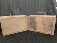 WW II U.S.A. Military Wood Ammo Crates