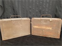 WW II U.S.A. Military Wood Ammo Crates