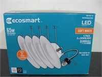 4 ECOSMART 65W LED DIMMABLE LIGHTS