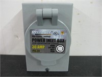 30AMP POWER INLET BOX-125/250VAC OUTDOOR-GENERATR+