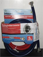 RED & BLUE WASHING MACHINE CONNECTORS-HIGH BURST