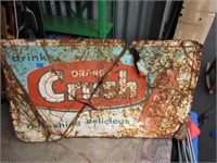 Vintage Metal Crush Sign