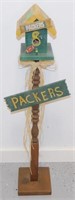 * Green Bay Packers Bird House - Free-Standing,