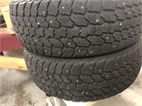 2 studded tires
