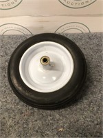 Flat free wheel barrel tire