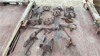 12 Vintage Steel Traps