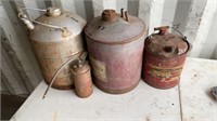 Vintage Oil And Gas Cans