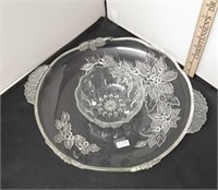 13 Inch Poinsettia Serving Tray