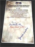 Negro Baseball League Signed Poster