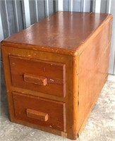 Two Drawer Wooden Cabinet