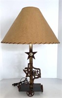 State of Texas Metal Table Lamp