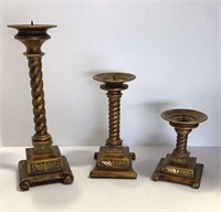 3 Candlestick Holders