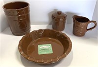 Signature Brown Stoneware kitchen Set