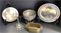 Assorted Silver-Toned Metal Decor