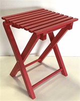 Red Folding Table
