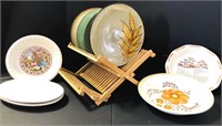 Plate and recipe pie plate lot