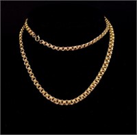 Victorian style belcher chain necklace