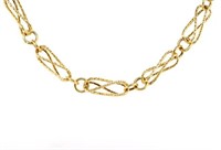 18ct yellow gold fancy link bracelet