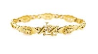 18ct yellow gold "elephant" bracelet