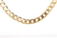 9ct rosey gold 7mm curb link bracelet