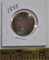 1888 Canada one cent coin