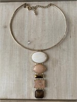 CHICO'S LARGE STONE NECKLACE