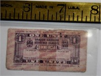 1945-46 Canada gasoline ration coupon
