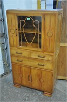 Vintage wood china cabinet - info