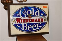 Vintage Wiedemann Beer Sign