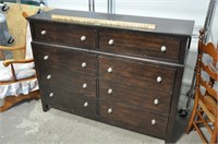 8 drawer wood dresser