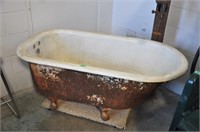Cast iron bathroom tub, 54x30x24