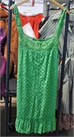 Vintage cotton eyelet/crochet dress - size 13