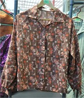 Vintage polyester blouse - size unknown