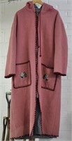 Vintage full length wool coat - size unknown