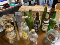 Bottles in Wooden case