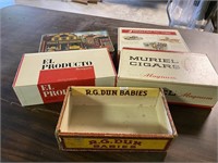 Cigar boxes & tin