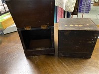 Old boxes with lids